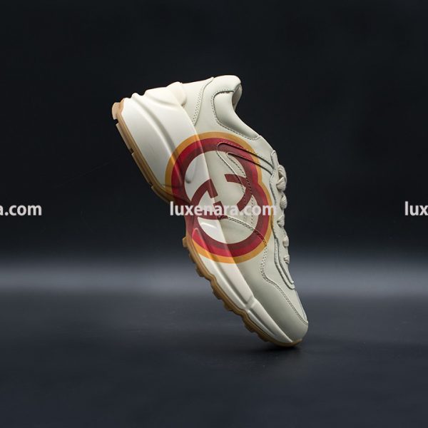 구찌 라이톤 인터로킹 앤 하트 스니커즈 Gucci Rhyton Sneaker With Interlocking G And Heart White