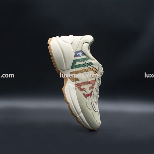 구찌 라이톤 글리터 스니커즈 Gucci Rhyton Glitter Leather Sneaker